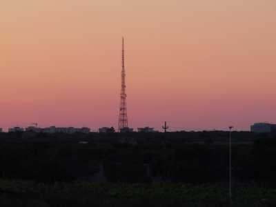 L'antenna da lontano, al tramonto 2